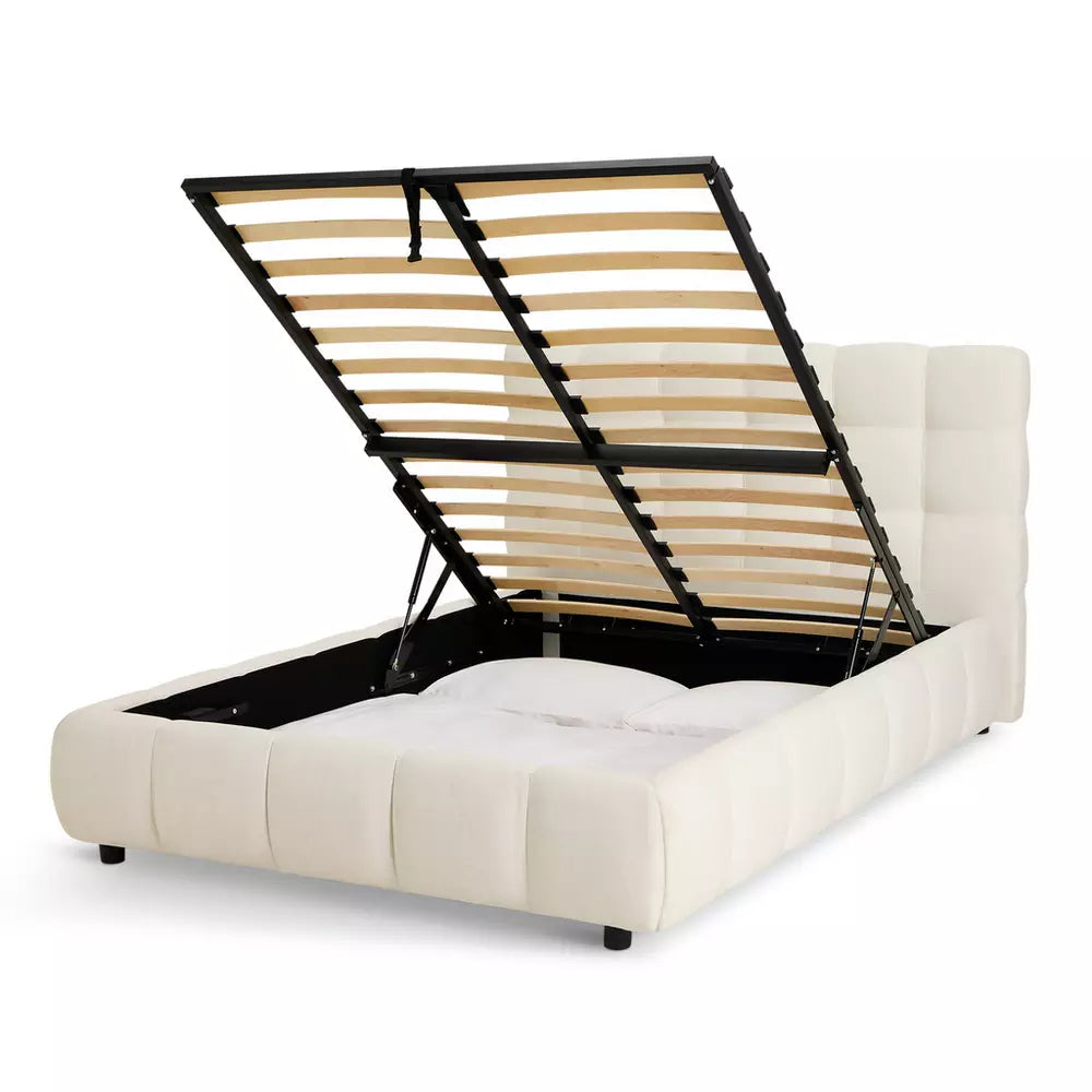 Habitat Bowie Small Double End Lift Ottoman Bed - Cream