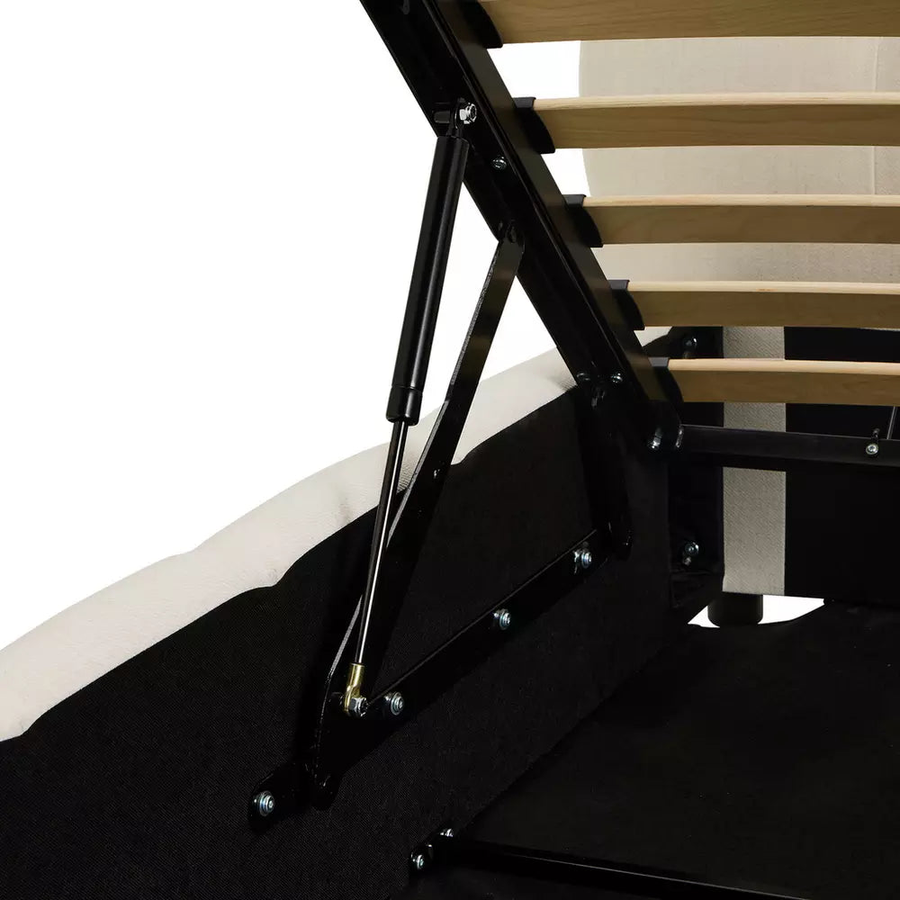 Habitat Bowie Small Double End Lift Ottoman Bed - Cream