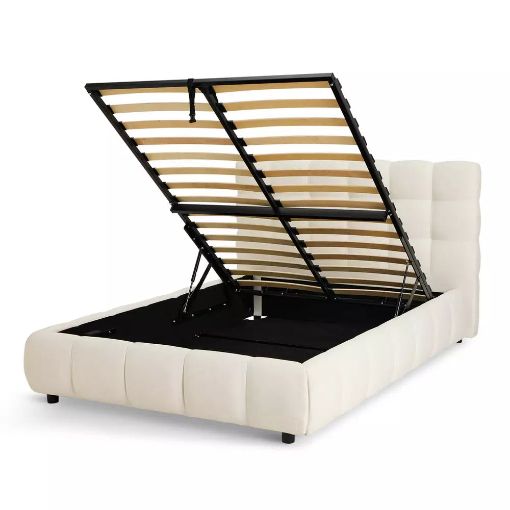 Habitat Bowie Small Double End Lift Ottoman Bed - Cream