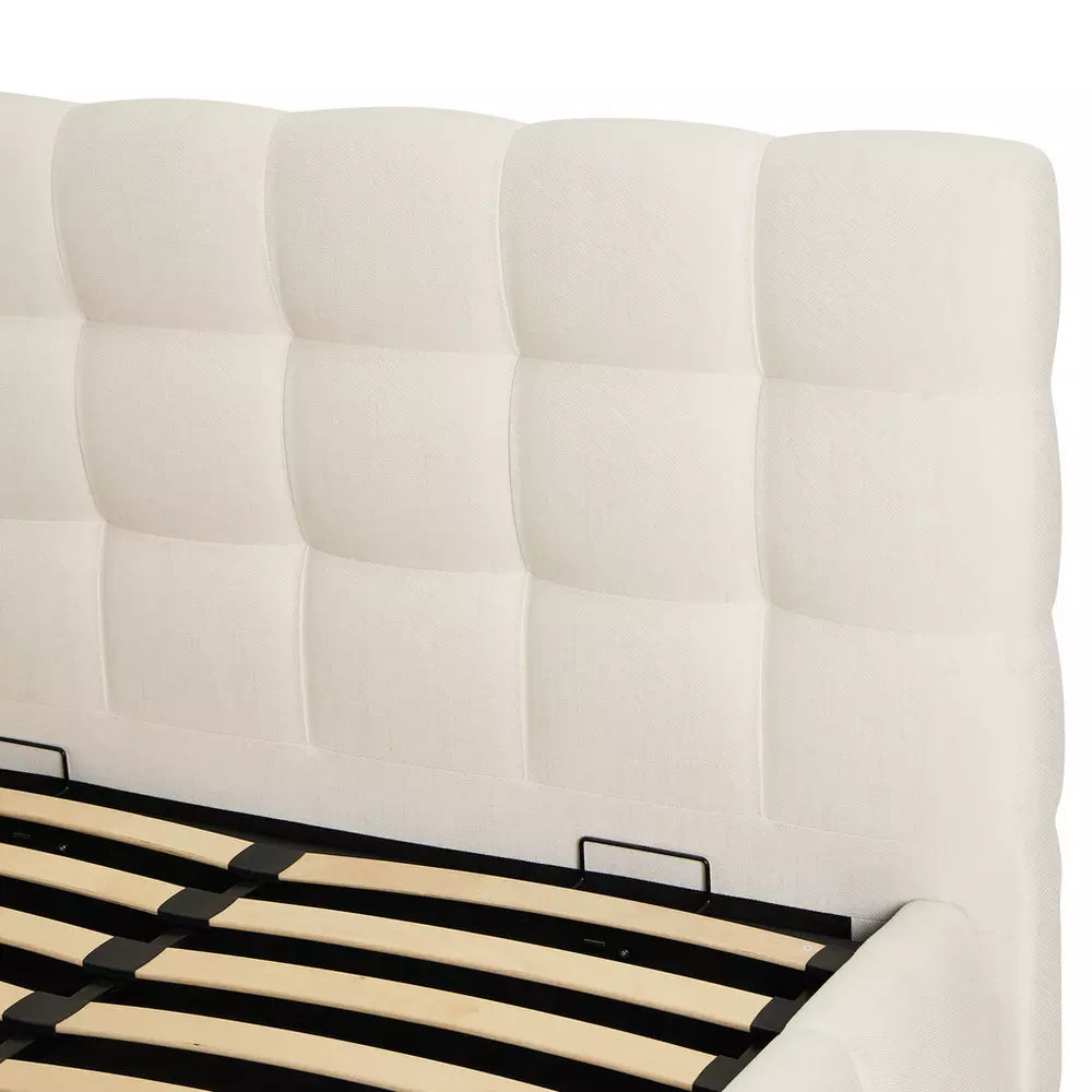 Habitat Bowie Small Double End Lift Ottoman Bed - Cream