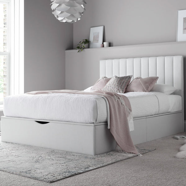 Time4Sleep Onelife Double End Lift Ottoman Bed - White
