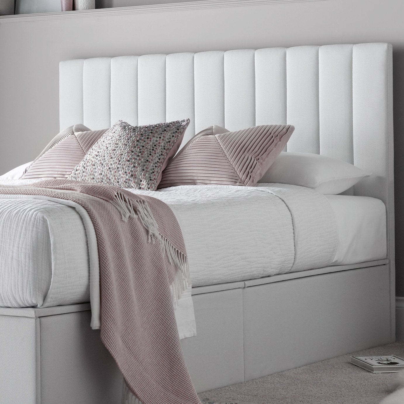 Time4Sleep Onelife Double End Lift Ottoman Bed - White