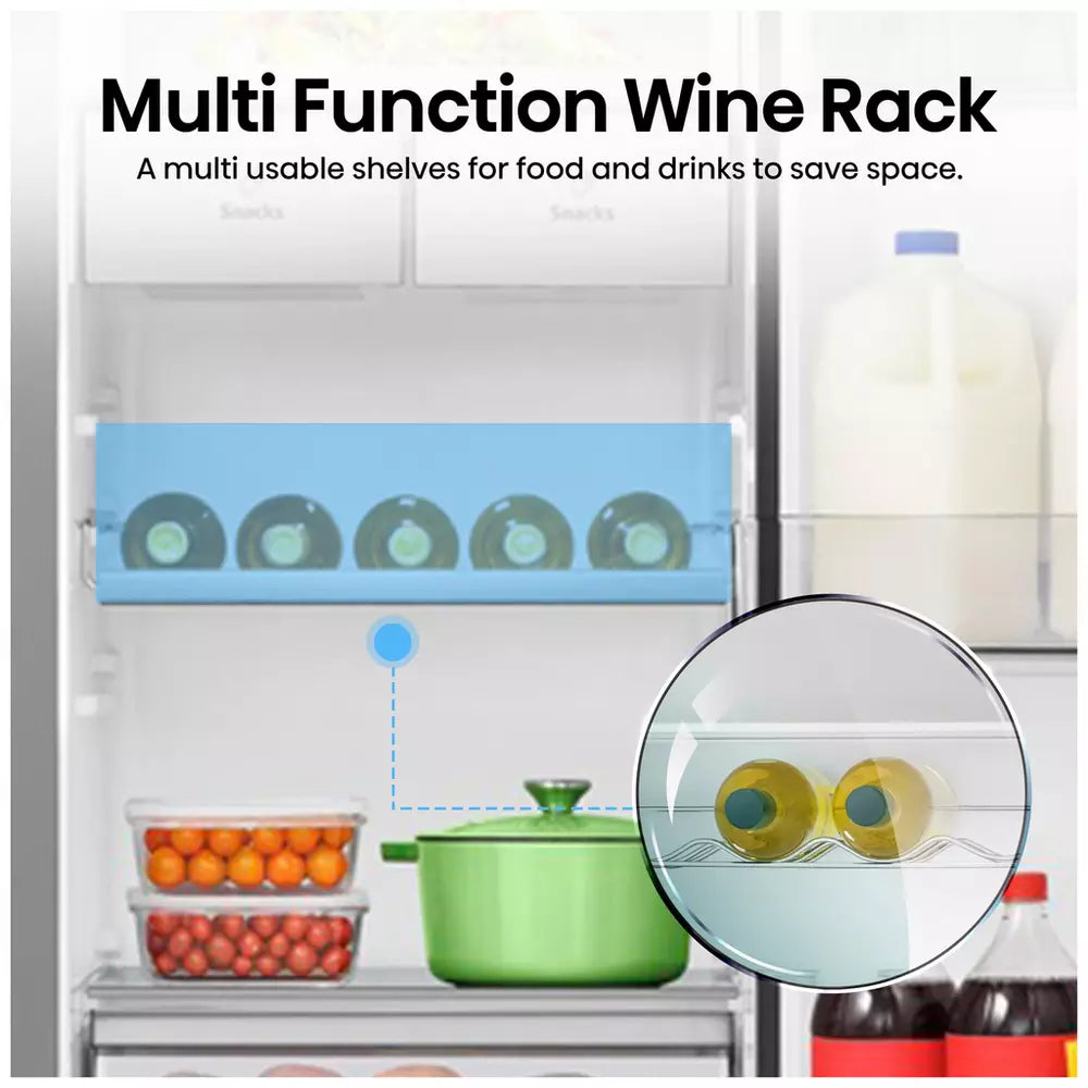 Hisense RS818N4IFE American Fridge Freezer - Black