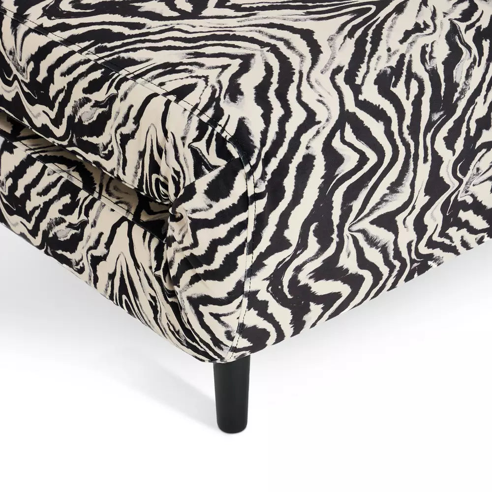 Habitat Roma Small Double Fabric Chairbed - Zebra Print