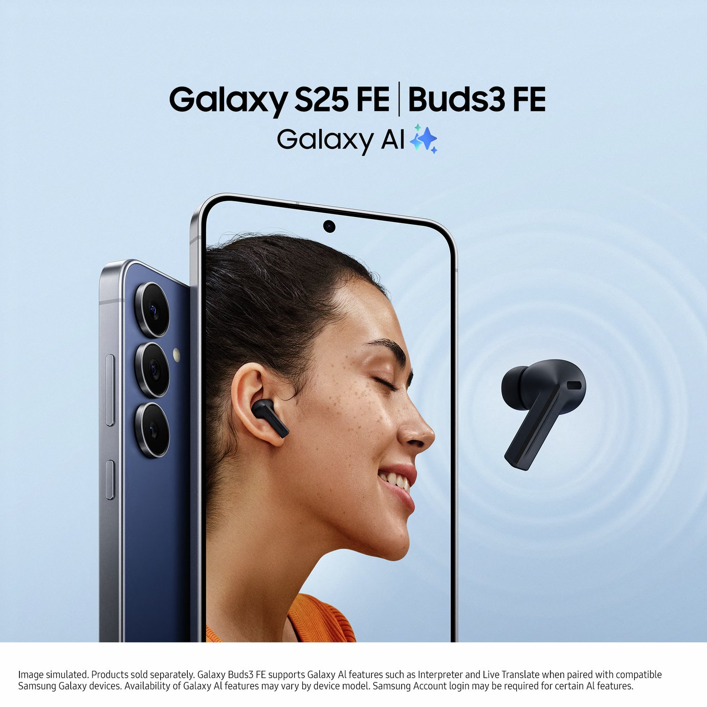 SIM Free Samsung Galaxy S25 FE 128GB AI Mobile Phone - Navy