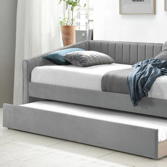 Time4Sleep Sanderson Single Guest Bed with Trundle - Grey