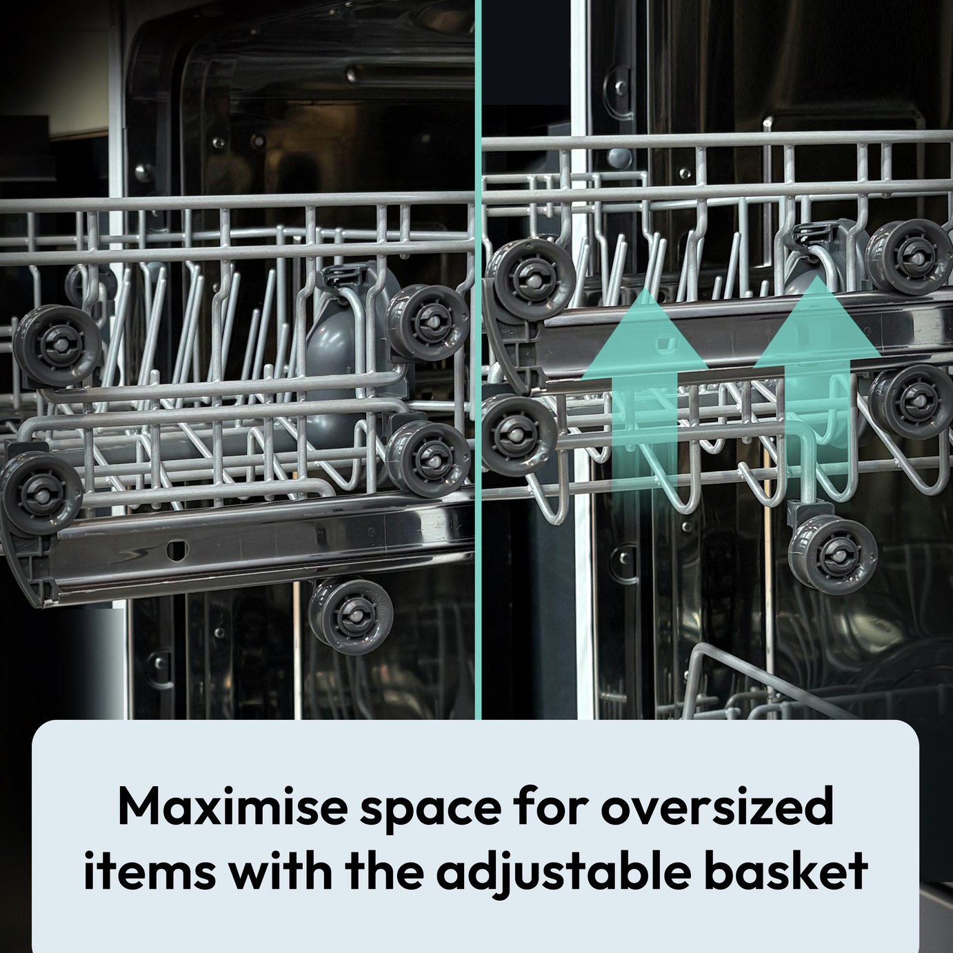 Candy FS CF3E9L0B80 Full Size Dishwasher - Black