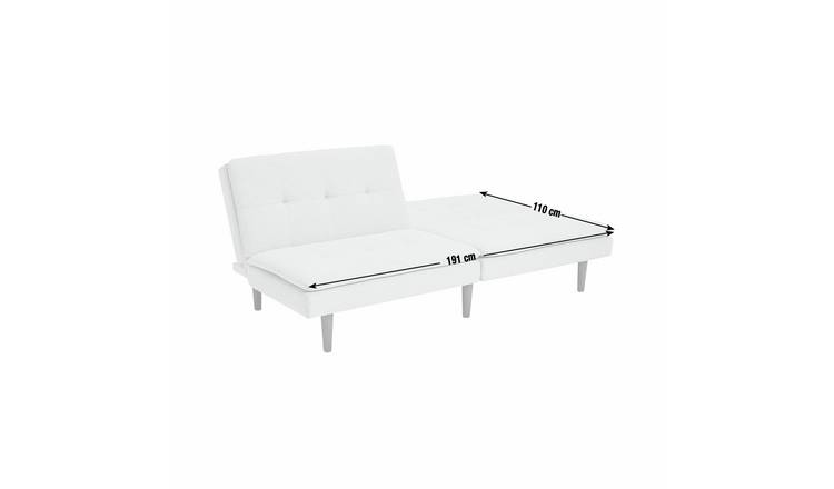 Habitat Theo Fabric 3 Seater Clic Clac Sofa Bed - Grey