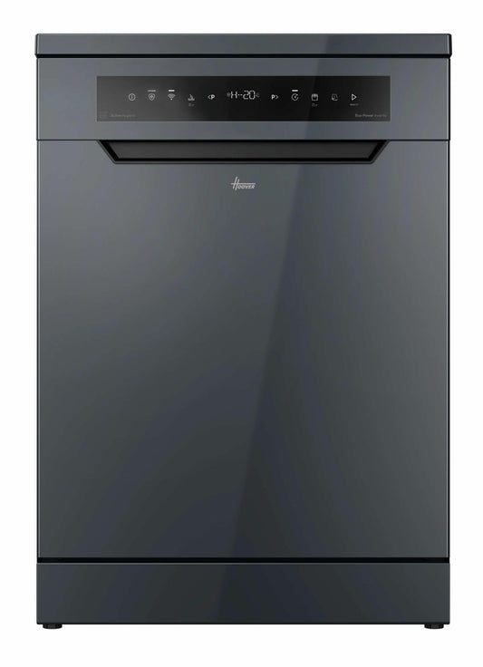 Hoover FS HF 4B7F0A 80 Full Size Dishwasher - Grey