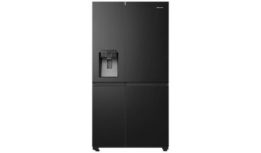 Hisense PureFlat RS818N4TFC American Fridge Freezer - Black