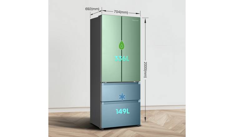 Fridgemaster MF70450ES French Door Fridge Freezer - Silver
