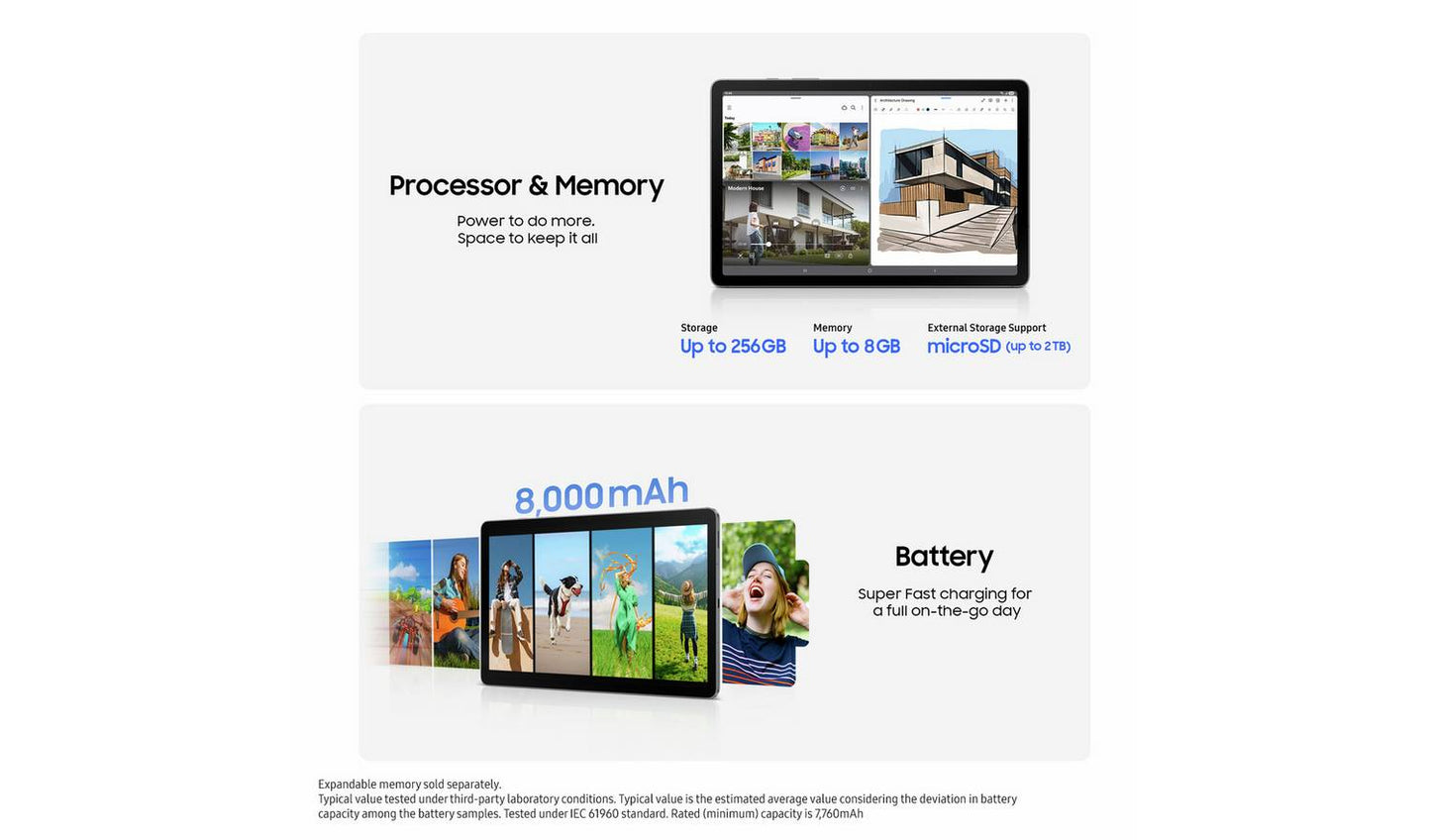 Samsung Galaxy Tab S10 Lite 10.9in 128GB Wi-Fi Tablet Silver