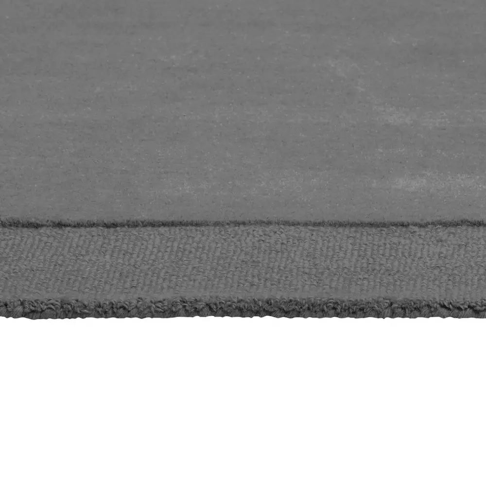 Habitat Simple Border Grey Wool Cut Pile Rug - 160x230cm