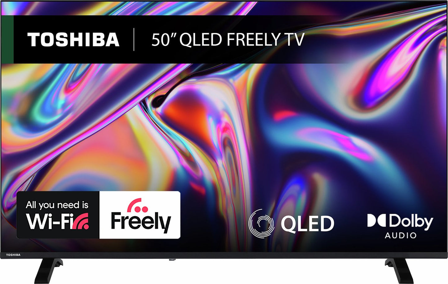 Toshiba 50Inch 50QV1563DB Smart 4K UHD HDR QLED Freely TV