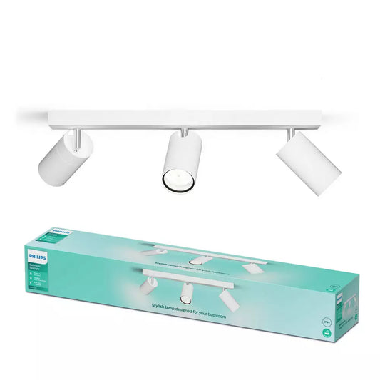 Philips Idris Metal 3 Light 5W Spotlight - White