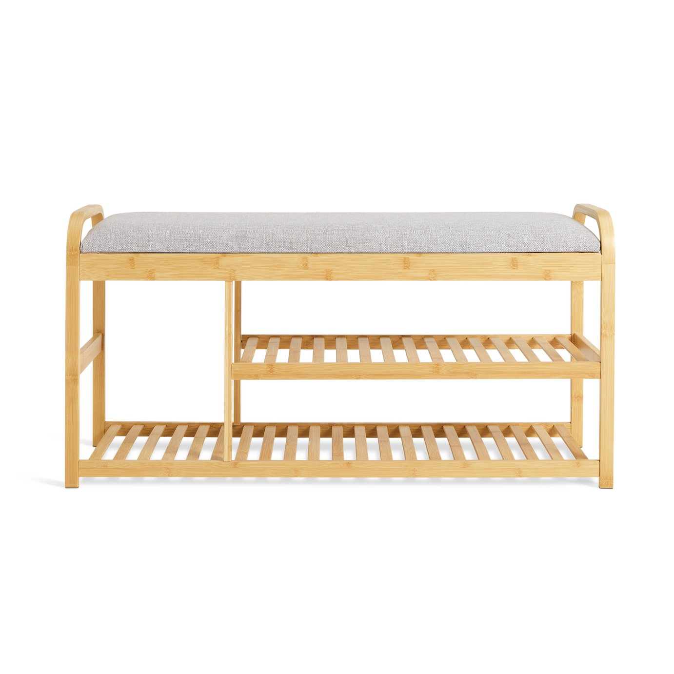 Habitat Apia 2 Shelves Shoe Bench - Natural