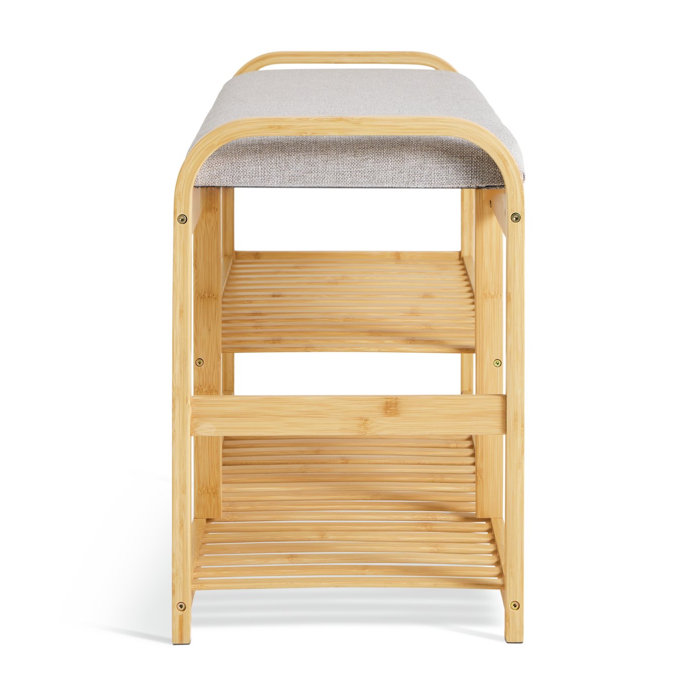 Habitat Apia 2 Shelves Shoe Bench - Natural