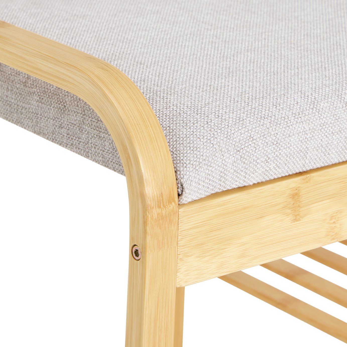 Habitat Apia 2 Shelves Shoe Bench - Natural