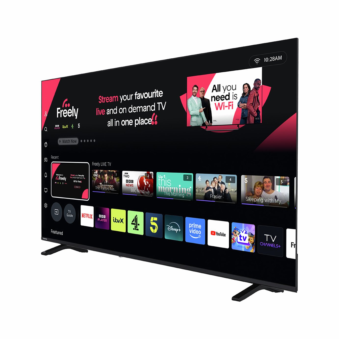 Toshiba 65Inch 65QV1563DB Smart 4K UHD HDR QLED Freely TV