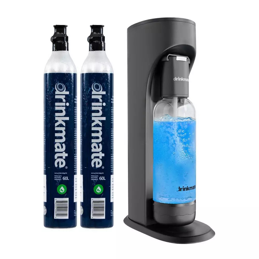 Drinkmate OmniFizz Sparkling Water Maker - Matte Black