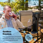 Drinkmate OmniFizz Sparkling Water Maker - Matte Black