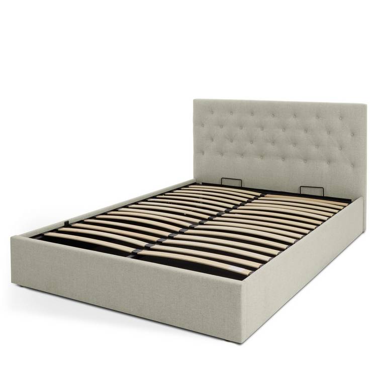 Habitat Halstead Small Double End Lift Ottoman Bed - Cream