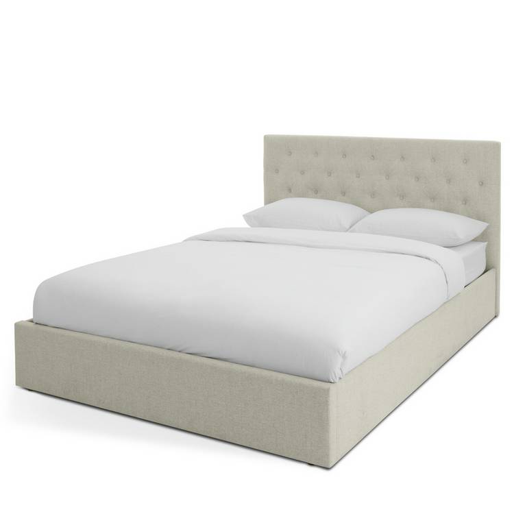 Habitat Halstead Small Double End Lift Ottoman Bed - Cream