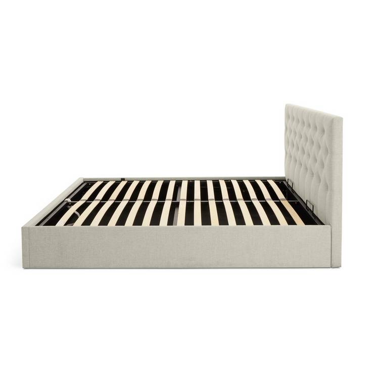 Habitat Halstead Small Double End Lift Ottoman Bed - Cream