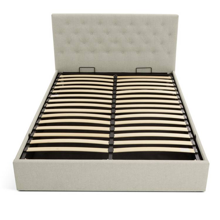 Habitat Halstead Small Double End Lift Ottoman Bed - Cream