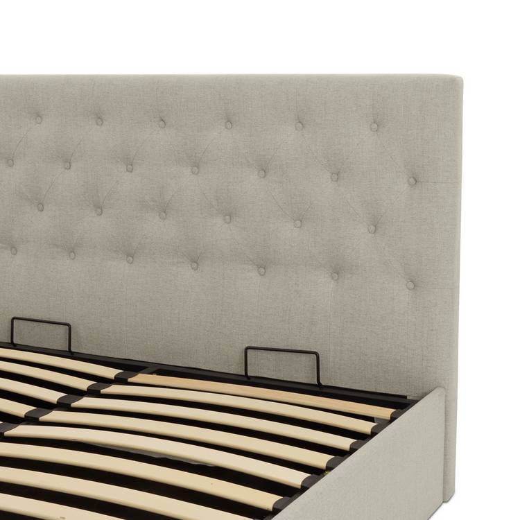 Habitat Halstead Small Double End Lift Ottoman Bed - Cream