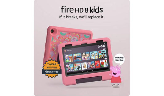 Amazon Fire HD 8 Kids Tablet (Peppa Pig) 8 Inch 32 GB - Pink