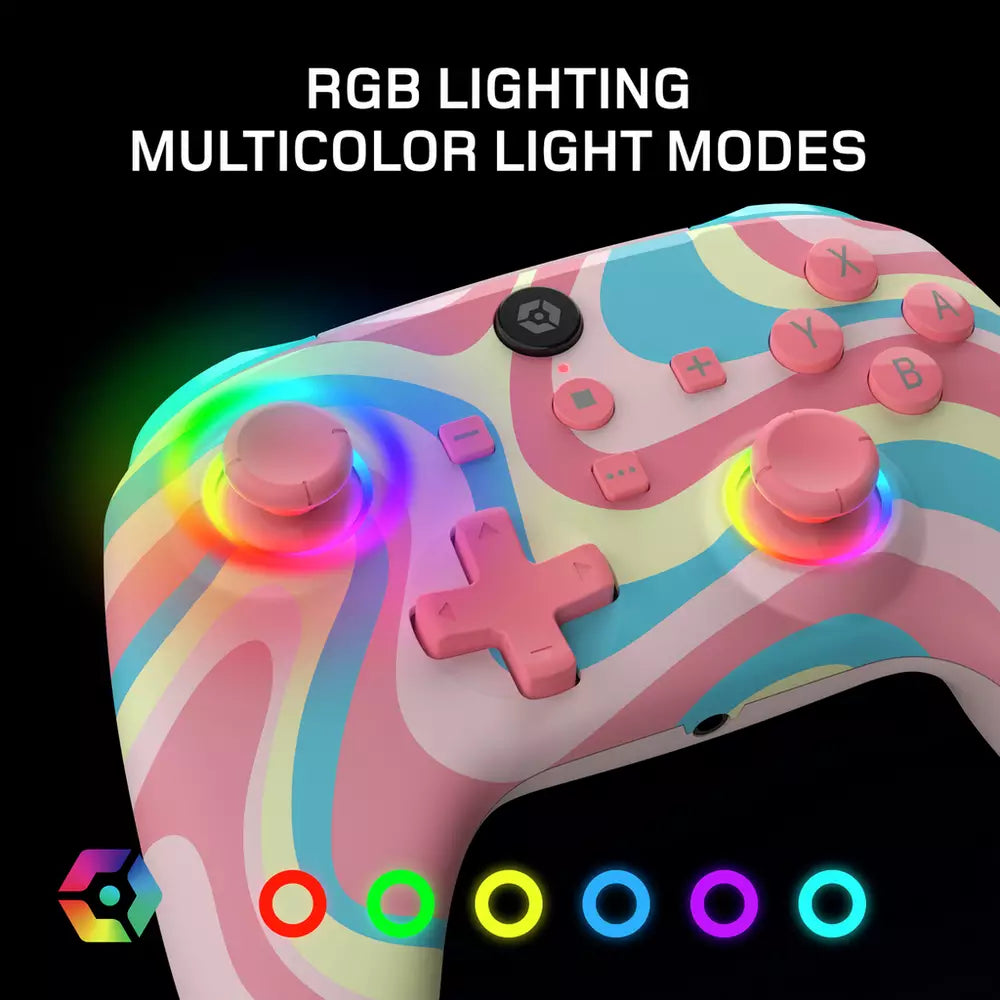 Gioteck WX5+ Switch 2,Switch,PC Wireless Controller - Swirl