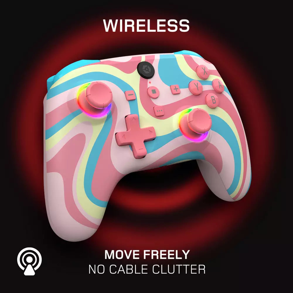 Gioteck WX5+ Switch 2,Switch,PC Wireless Controller - Swirl