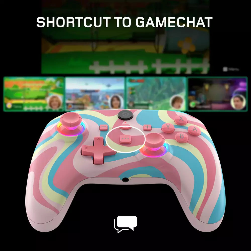 Gioteck WX5+ Switch 2,Switch,PC Wireless Controller - Swirl