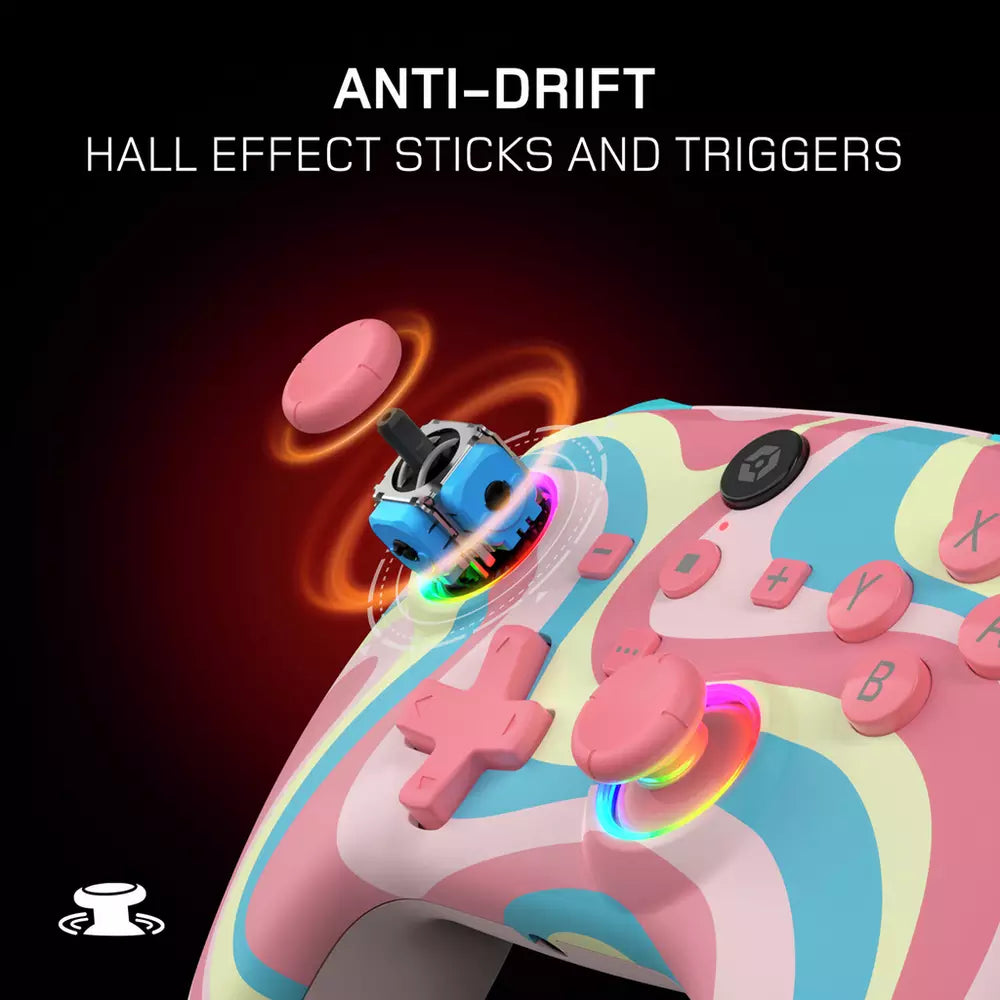 Gioteck WX5+ Switch 2,Switch,PC Wireless Controller - Swirl