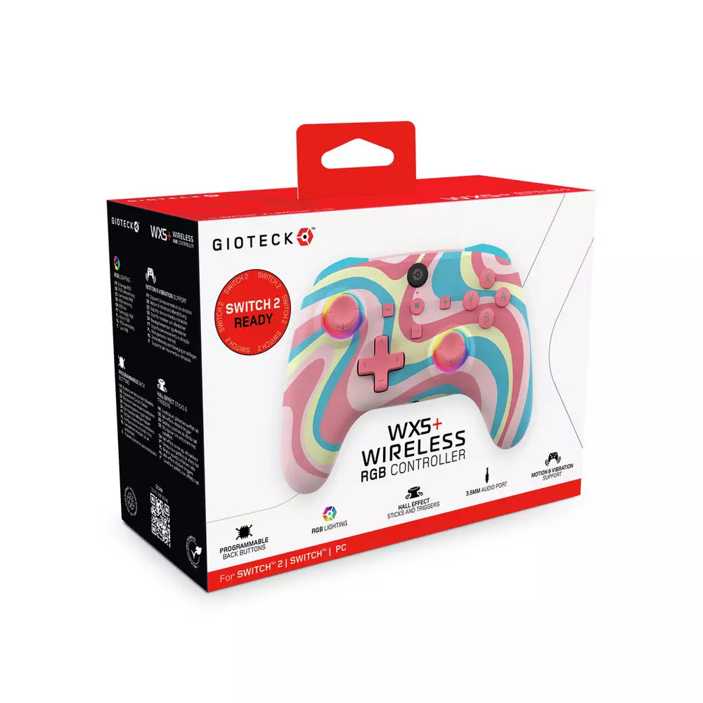 Gioteck WX5+ Switch 2,Switch,PC Wireless Controller - Swirl