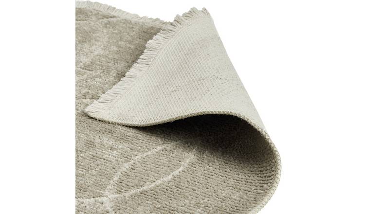 Habitat Luxe Chenille Neutral Flatweave Rug - 120x170cm