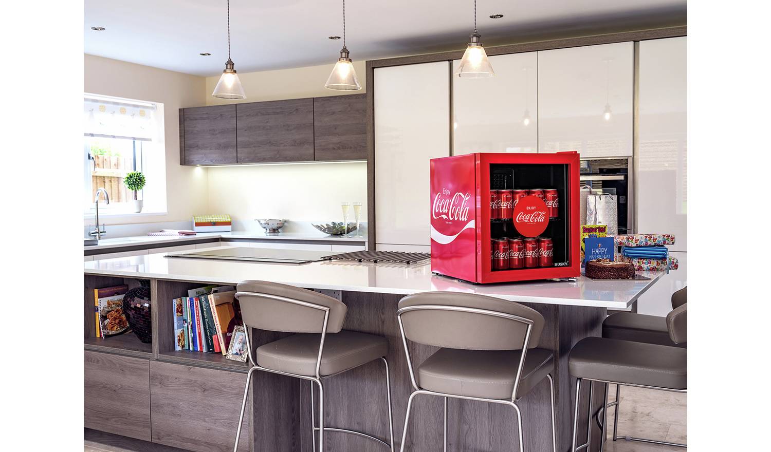 Husky Coca-Cola 48 Litre Drinks Cooler - Red