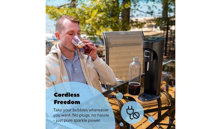 Drinkmate OmniFizz Sparkling Water Maker - Arctic Blue