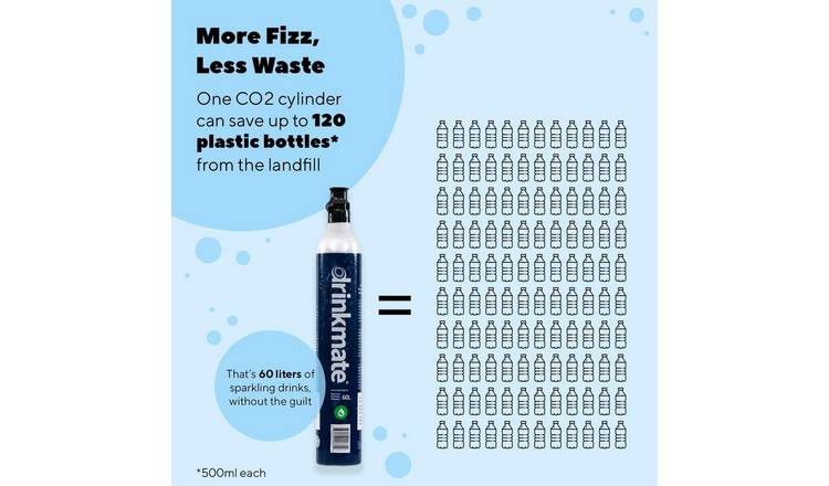 Drinkmate OmniFizz Sparkling Water Maker - Arctic Blue