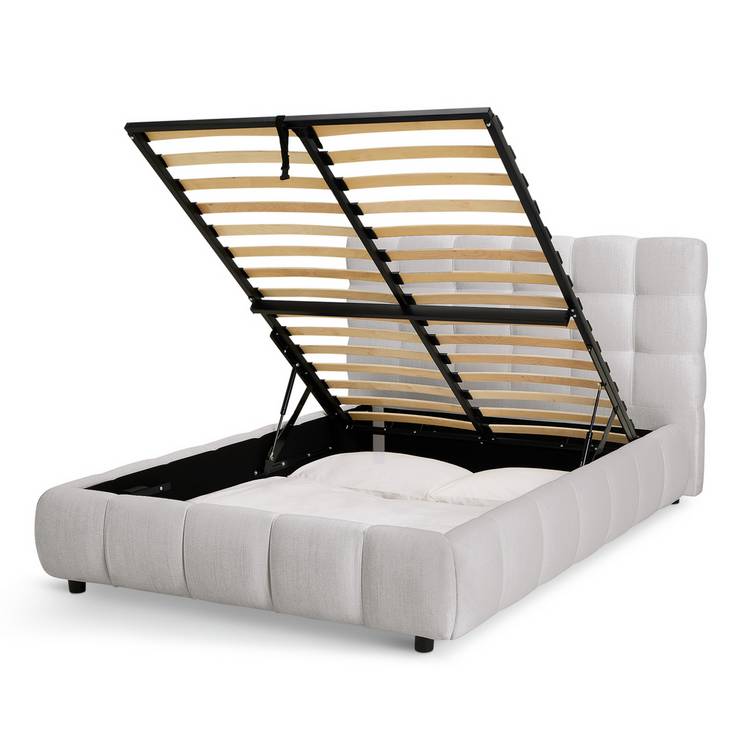 Habitat Bowie Small Double End Lift Ottoman Bed - Grey