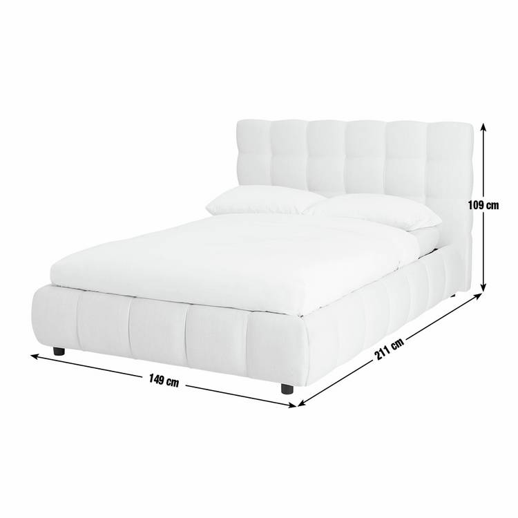 Habitat Bowie Small Double End Lift Ottoman Bed - Grey