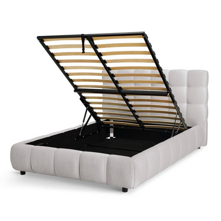 Habitat Bowie Small Double End Lift Ottoman Bed - Grey