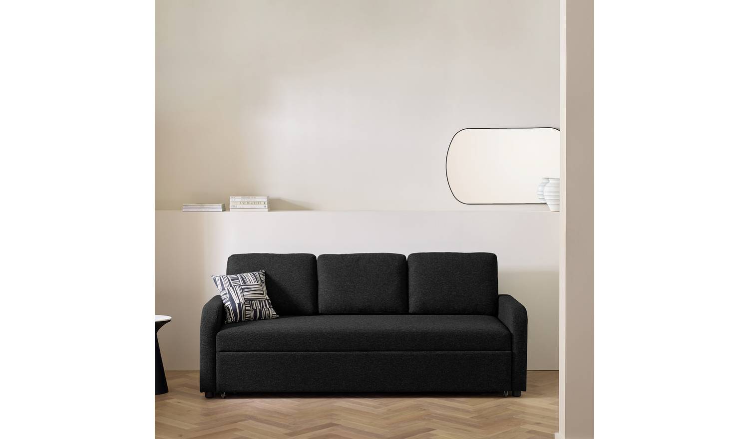 Habitat Carter Fabric 4 Seater Sofa Bed - Charcoal