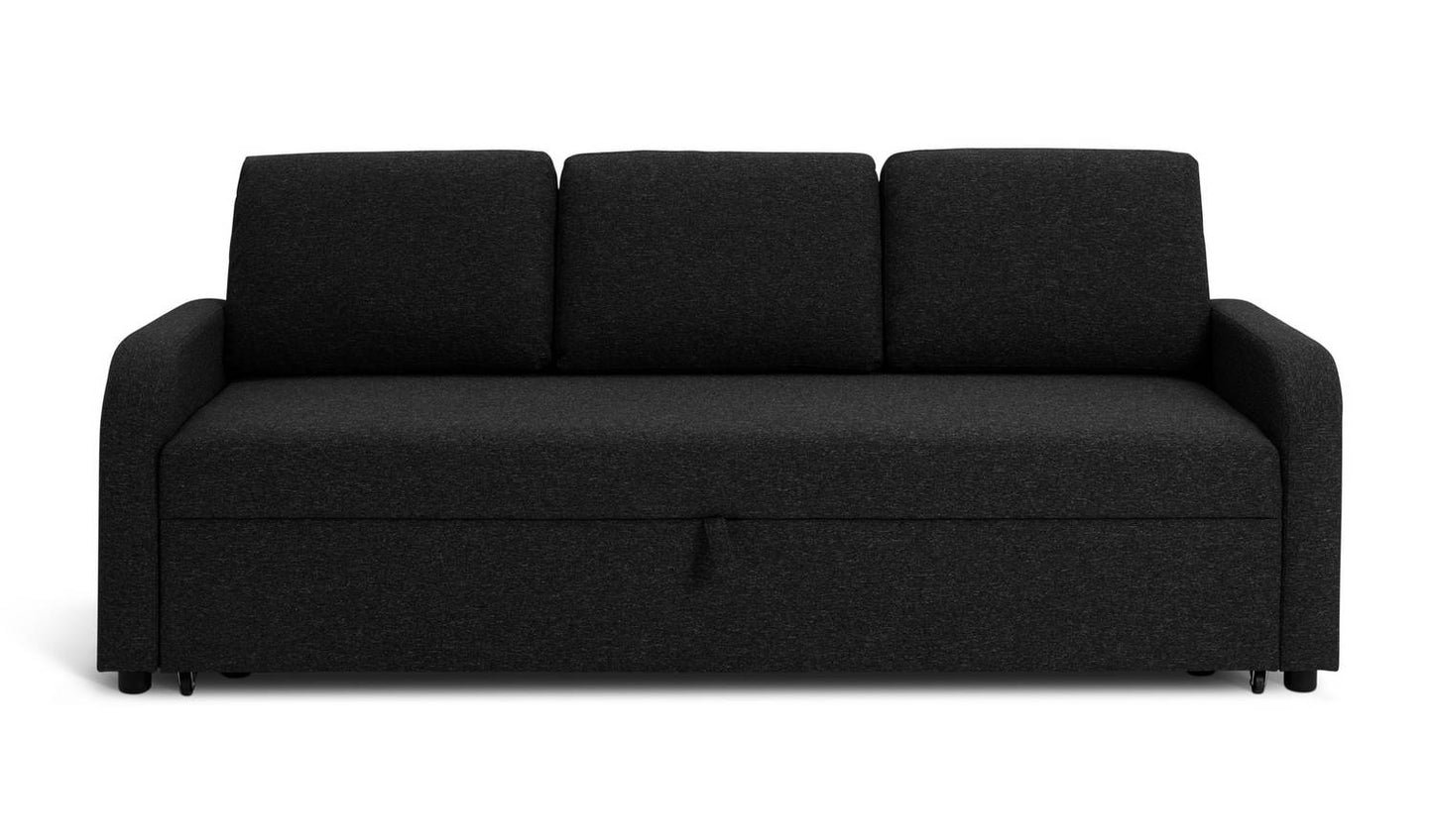 Habitat Carter Fabric 4 Seater Sofa Bed - Charcoal
