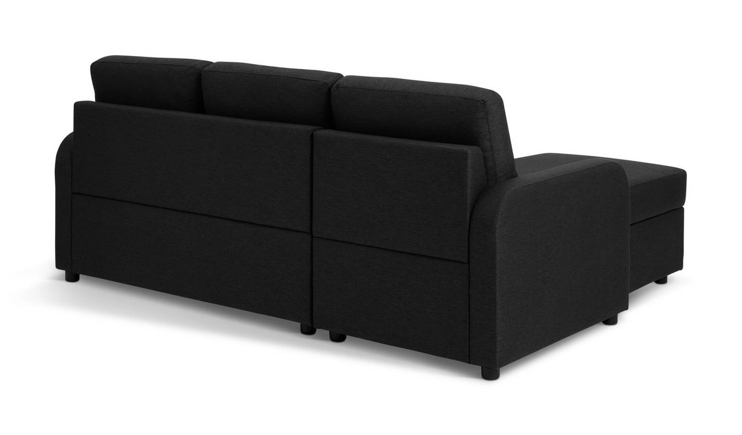 Habitat Carter Fabric 4 Seater Sofa Bed - Charcoal