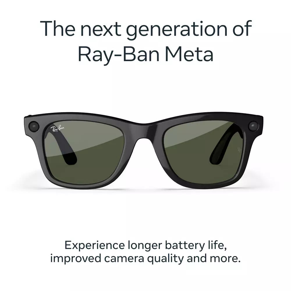 Ray-Ban Meta Wayfarer Gen 2 - Shiny Black, Green