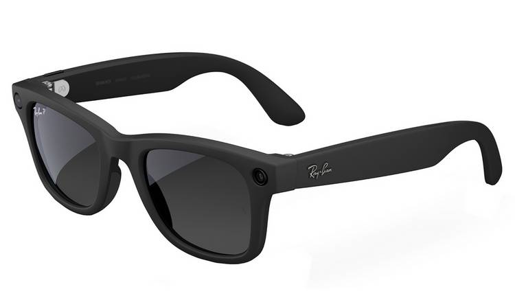 Ray-Ban Meta Wayfarer Gen 2 L Matte Blk, Polarised Graphite
