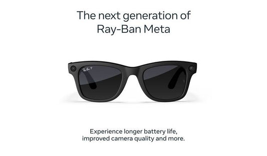 Ray-Ban Meta Wayfarer Gen 2 L Matte Blk, Polarised Graphite