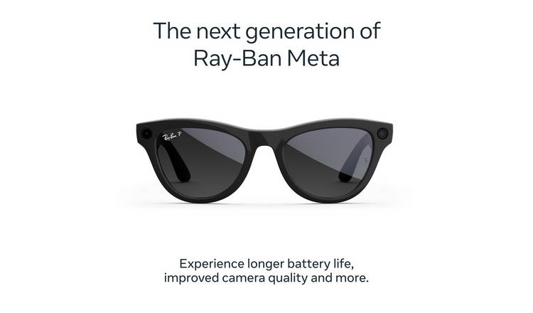 Ray-Ban Meta Skyler Gen 2 - Shiny Black, Polarised Graphite